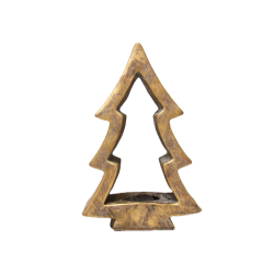 Choinka ceramiczna betonowa Rustykalny Złoty 29cm